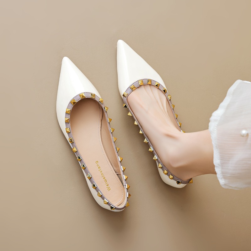 Dress Shoe Pointed - XIHAHA Woman Flats Pointed Toe Autumn