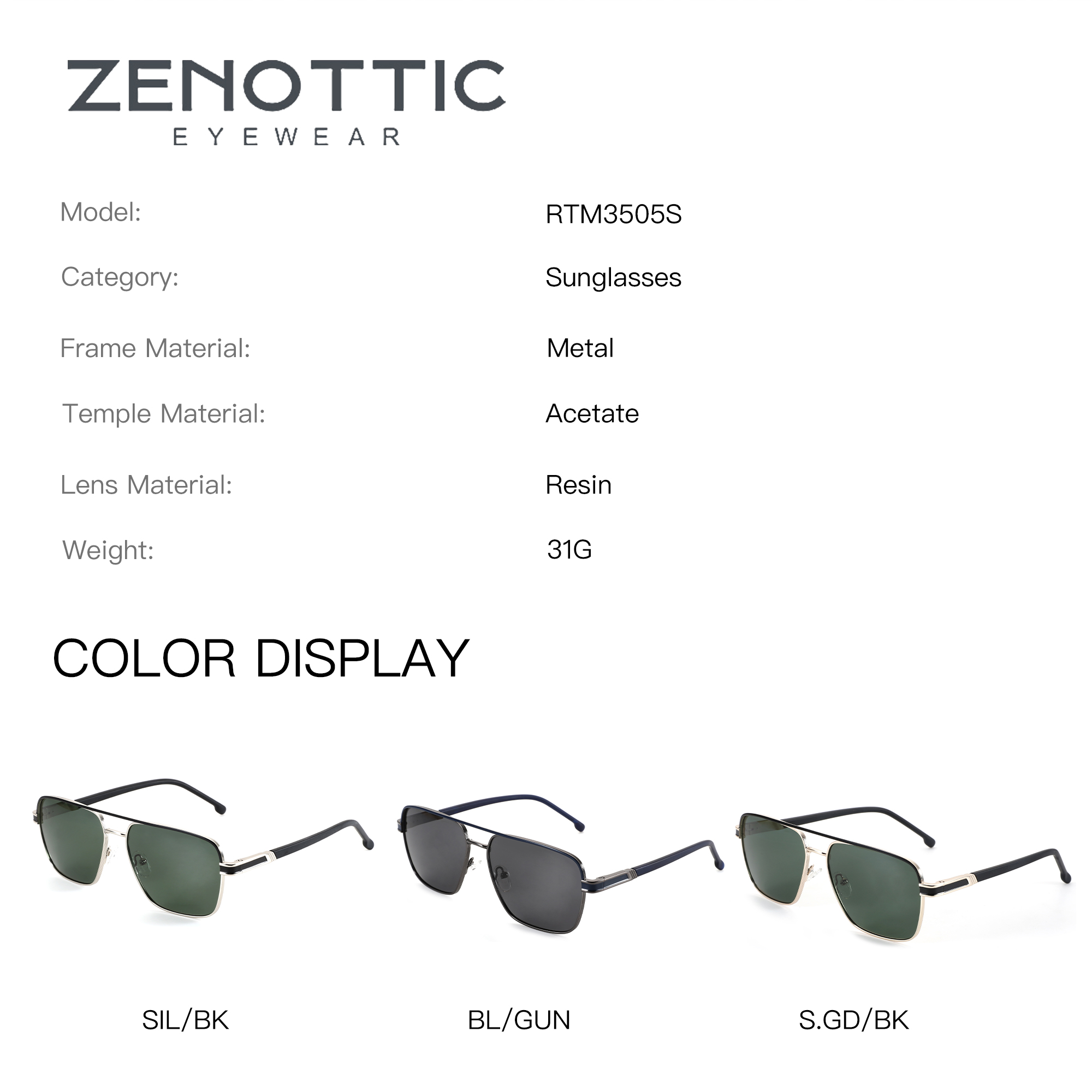 ZENOTTIC Classic Aviator Presc - Men Shoes Zegna のレビューと価格