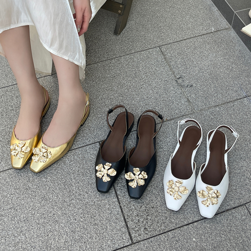 Aneikeh Golden Fashion Flower  - Dress Shoe Pointed のレビューと価格