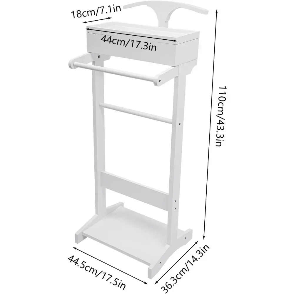 wood men valet stand with draw - Men Shoes Rack のレビューと価格