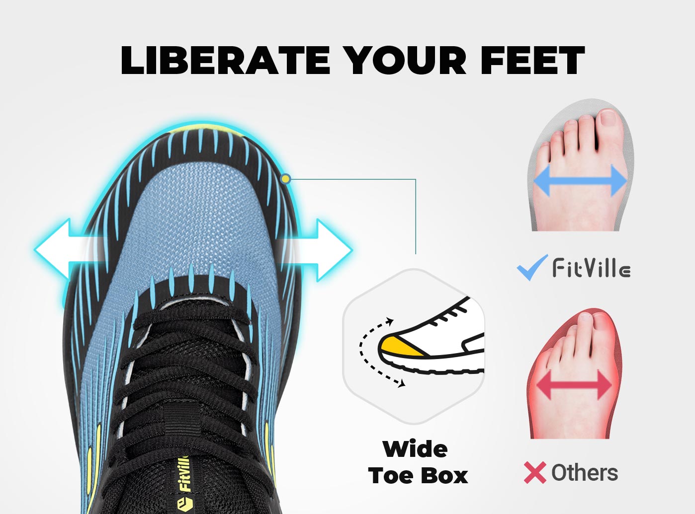 FitVille Men's Trail Running S - Men'S Shoes For Wide Feet のレビューと価格