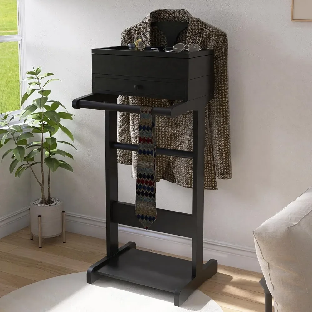 wooden valet stand for men, cl - Men Shoes Rack のレビューと価格