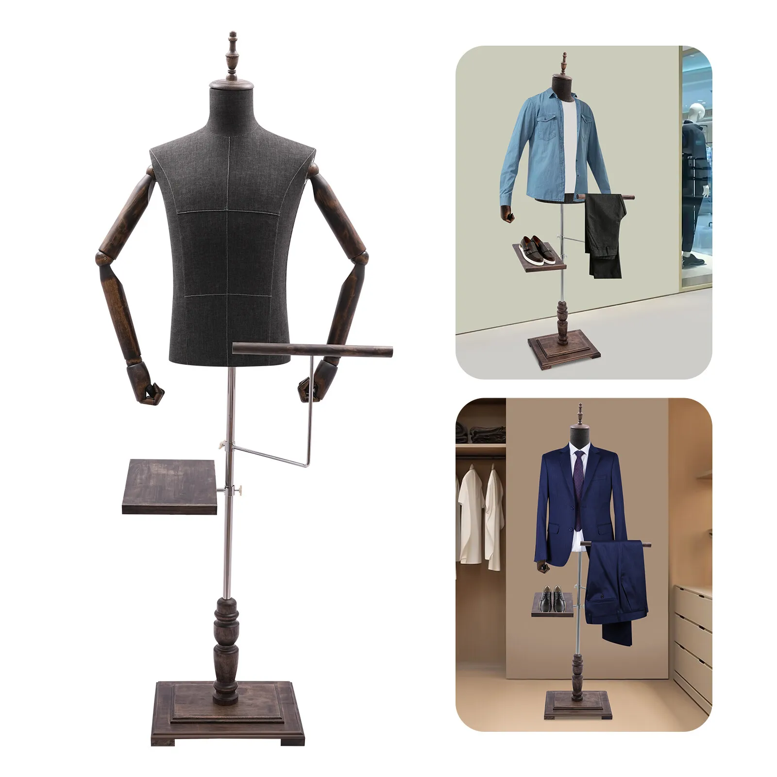 Male Mannequin with Arms, Pant - Men Shoes Rack のレビューと価格