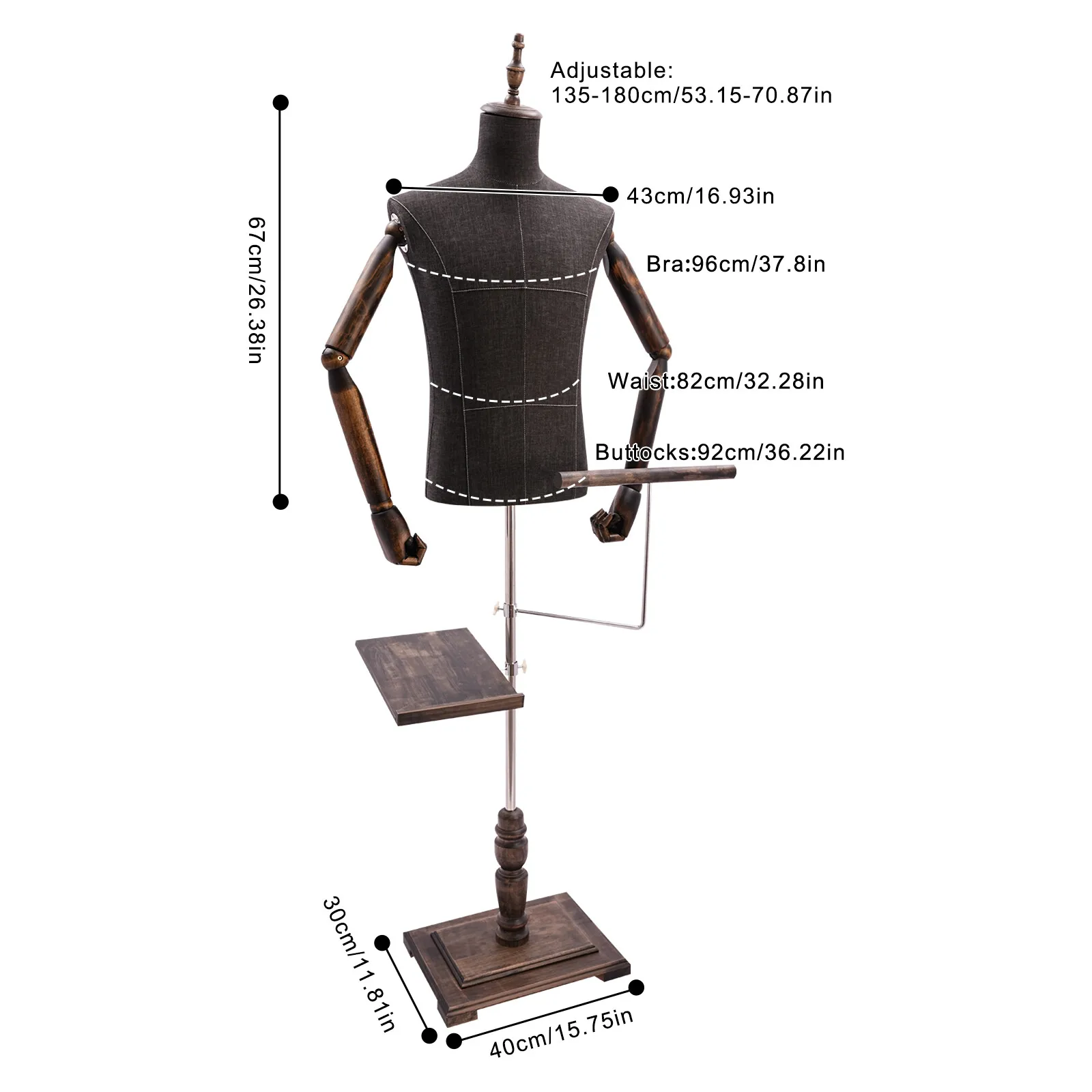 Male Mannequin with Arms, Pant - Men Shoes Rack のレビューと価格