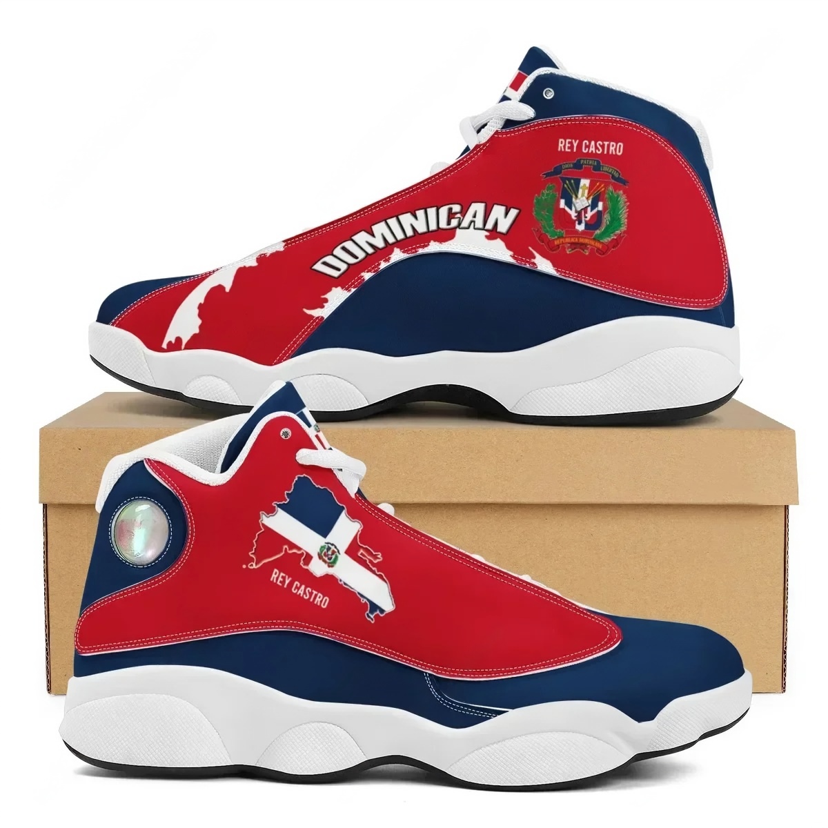 DOMINICAN Flag Print Teens Lac - Men'S Shoes Basketball のレビューと価格