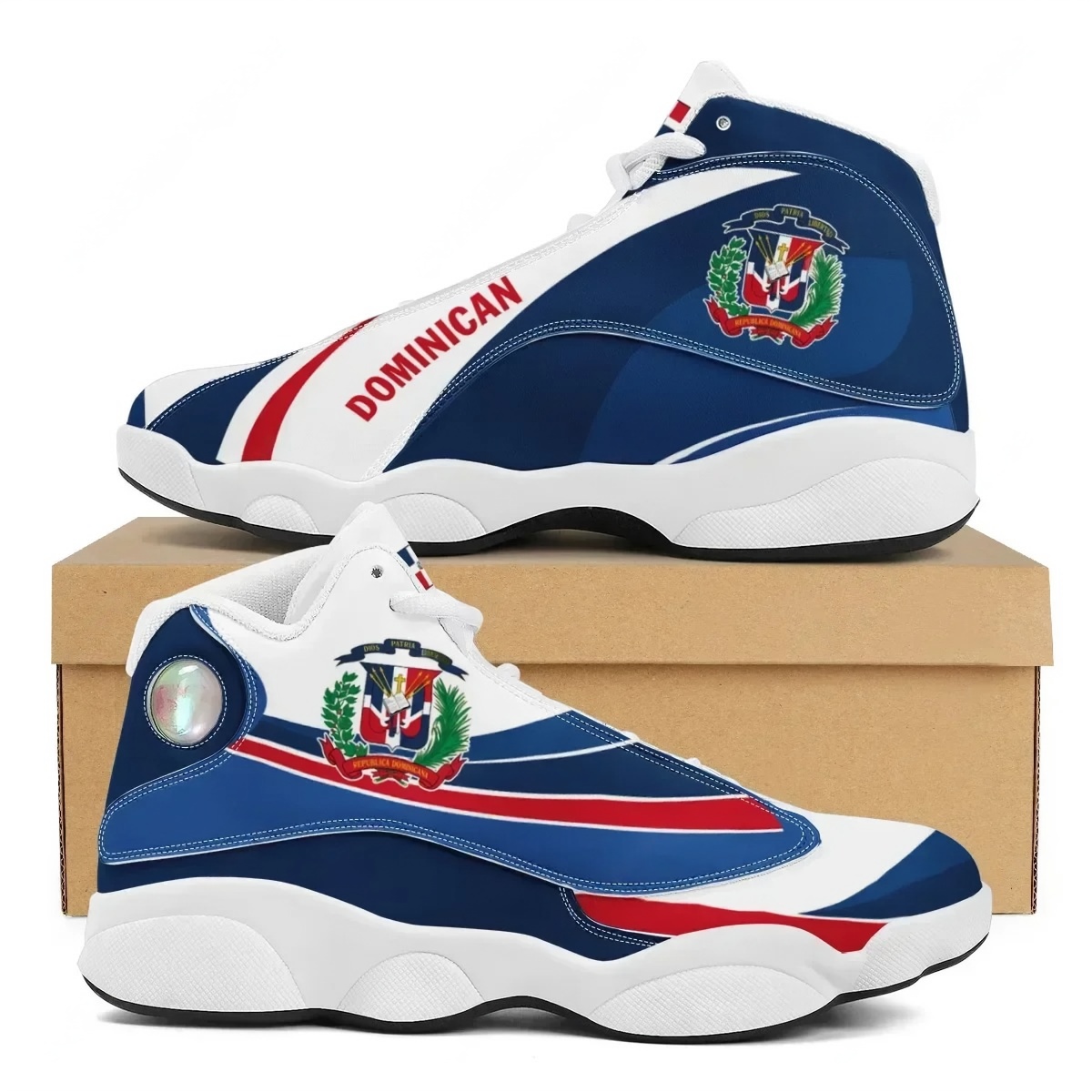 DOMINICAN Flag Print Teens Lac - Men'S Shoes Basketball のレビューと価格