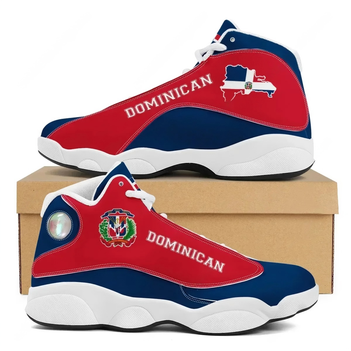 DOMINICAN Flag Print Teens Lac - Men'S Shoes Basketball のレビューと価格