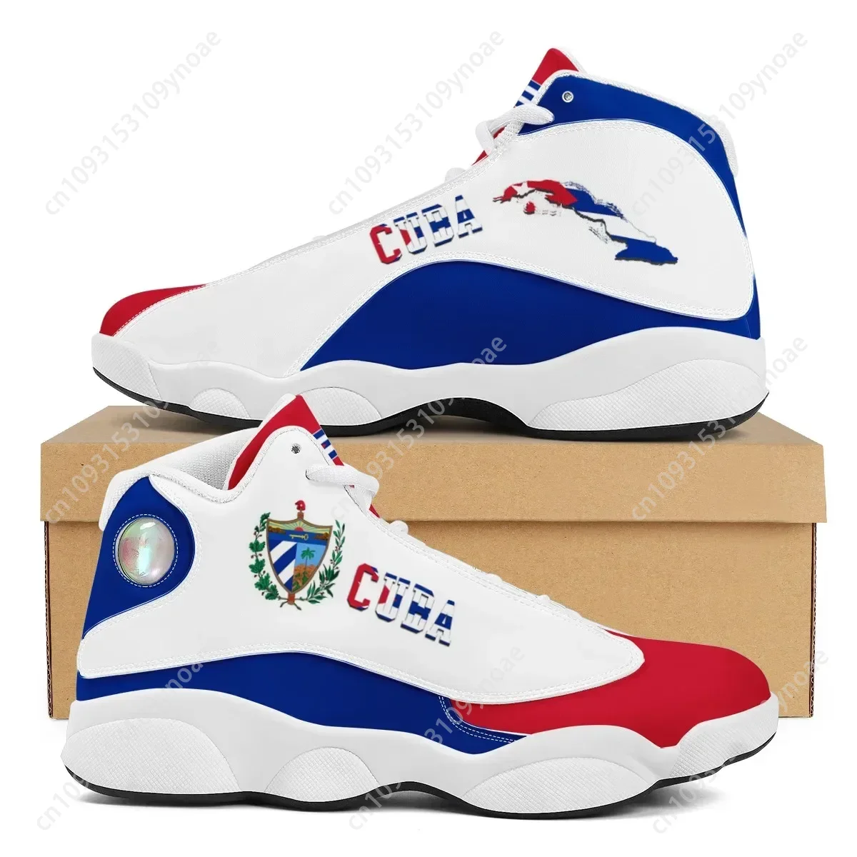 CUBA Flag Print Cool Men Baske - Men'S Shoes Basketball のレビューと価格