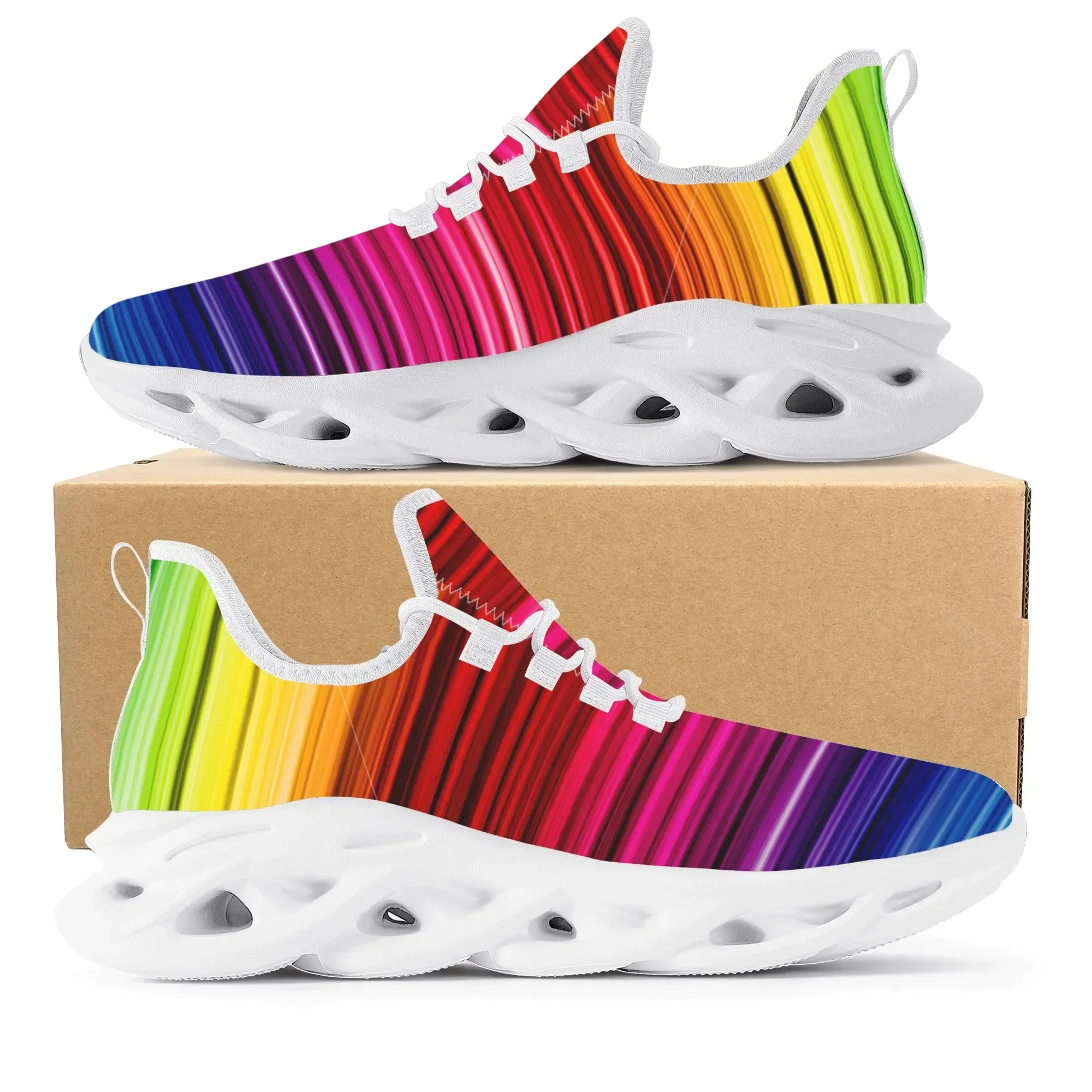 Colorful Rainbow Design Fashio - Men'S Shoes Basketball のレビューと価格