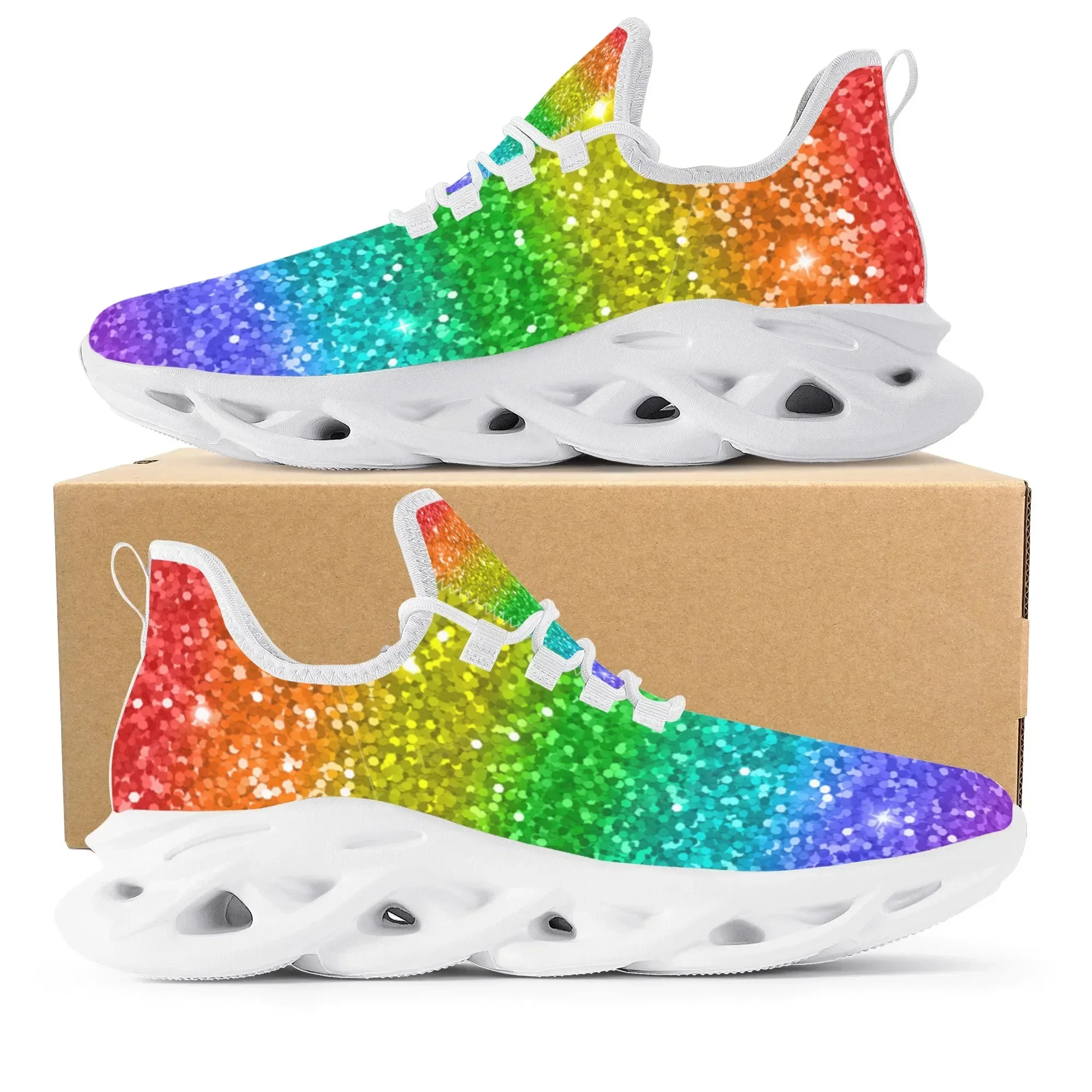 Colorful Rainbow Design Fashio - Men'S Shoes Basketball のレビューと価格