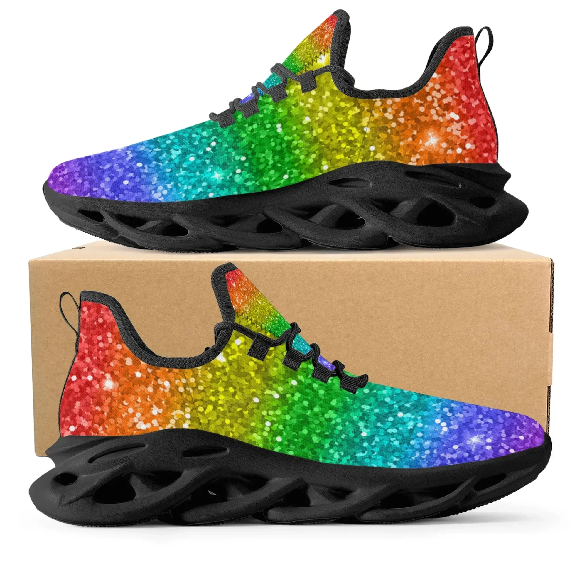 Colorful Rainbow Design Fashio - Men'S Shoes Basketball のレビューと価格