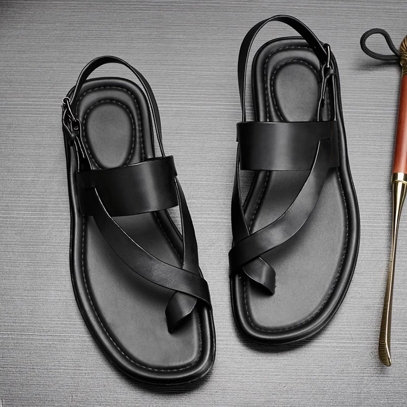 Genuine Leather Mens Sandals L - Men'S Shoes Size 43 In Us のレビューと価格