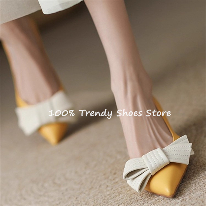 Butterfly Knot Decor Women Sli - Dress Shoe Pointed のレビューと価格