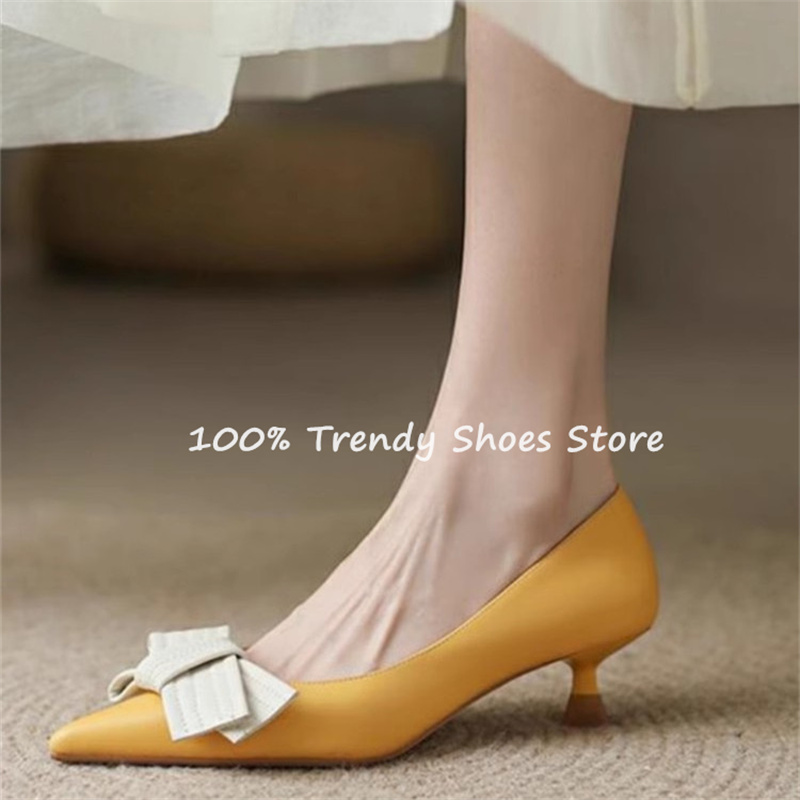 Butterfly Knot Decor Women Sli - Dress Shoe Pointed のレビューと価格