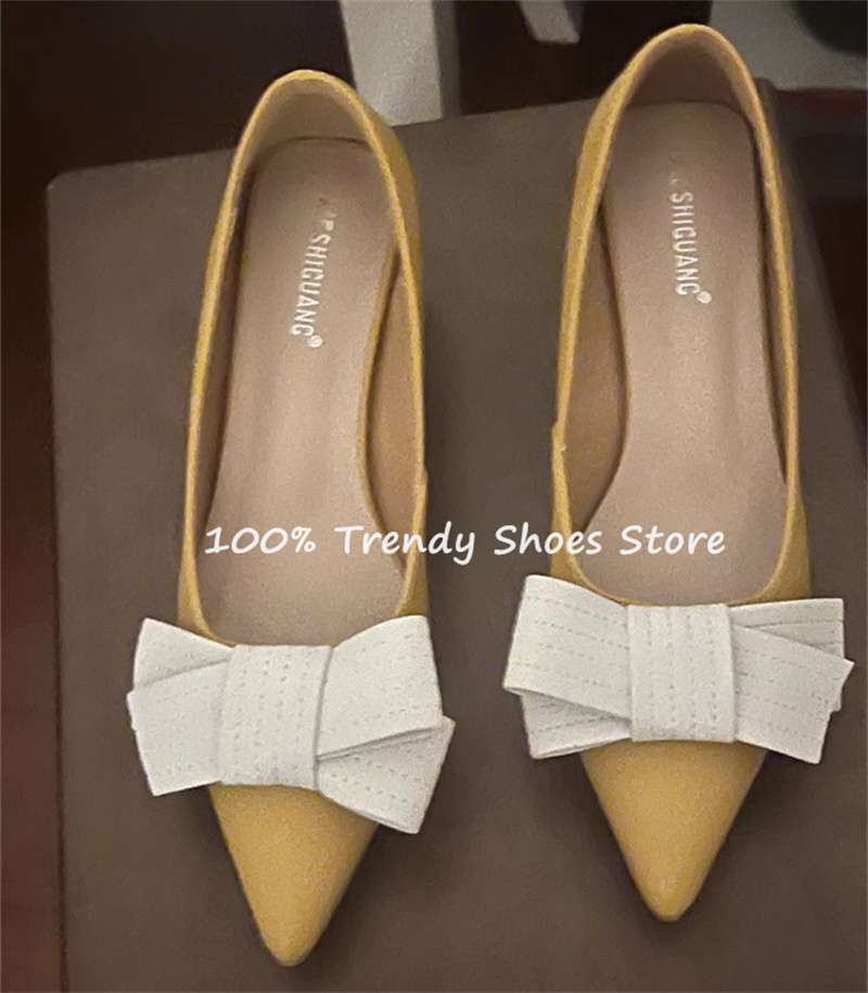 Butterfly Knot Decor Women Sli - Dress Shoe Pointed のレビューと価格