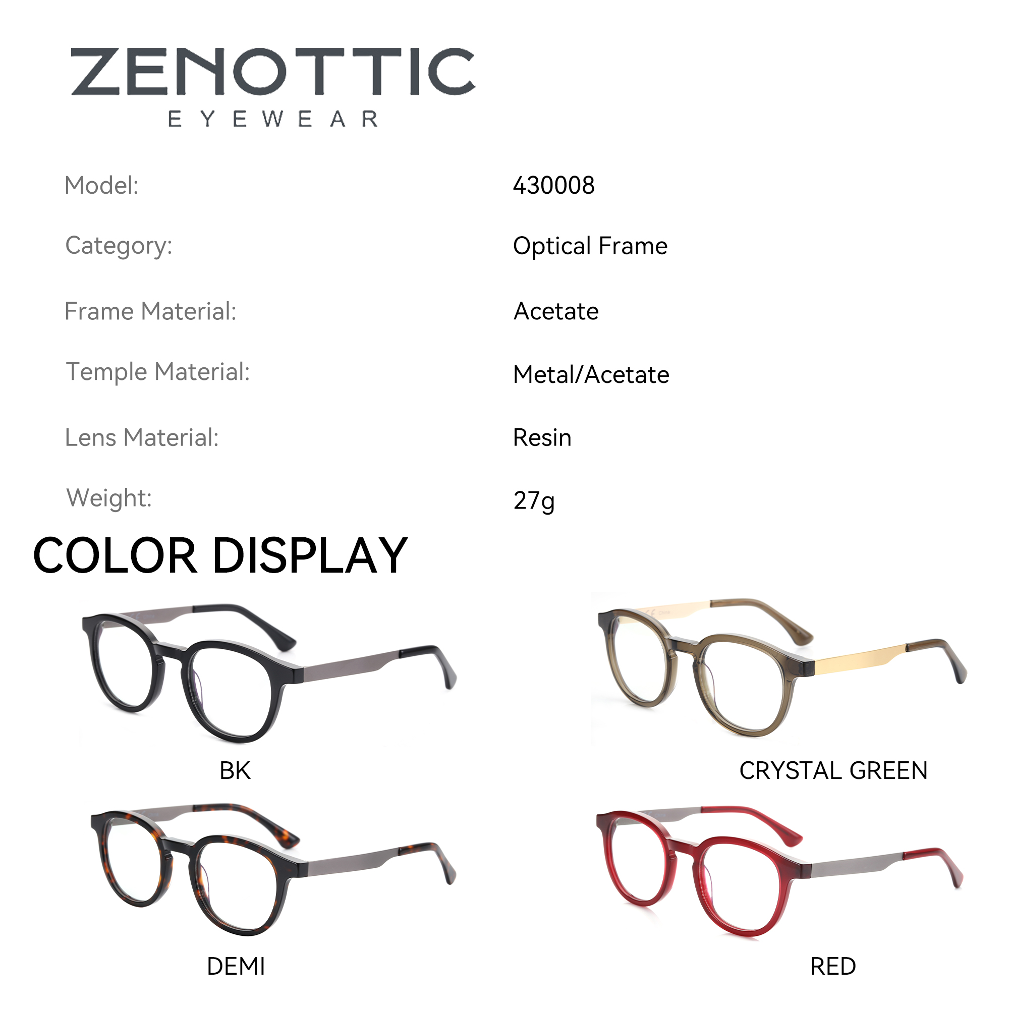 ZENOTTIC  2025 Acetate Prescri - Men Shoes Zegna のレビューと価格