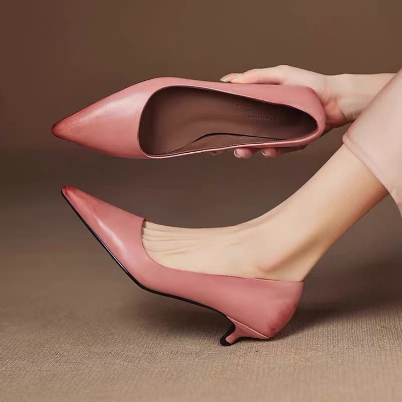 Sexy Pink Thin High Heels Pump - Dress Shoe Pointed のレビューと価格