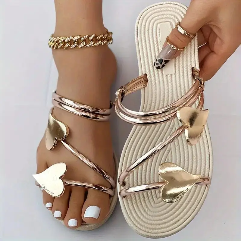 Elegant Women's Heart Flat San - Men'S Shoes Size 43 In Us のレビューと価格