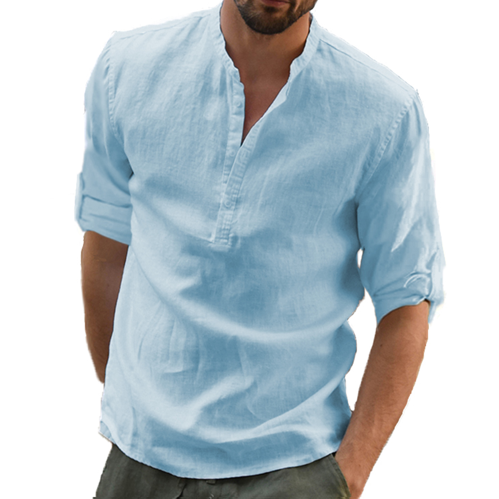 KB New Men's Casual Blouse Cot - Men Shoes Zara のレビューと価格