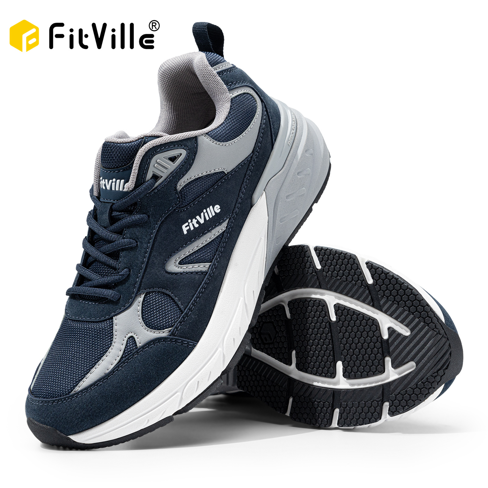 FitVille Newest Walking Shoes  - Men'S Shoes For Wide Feet のレビューと価格