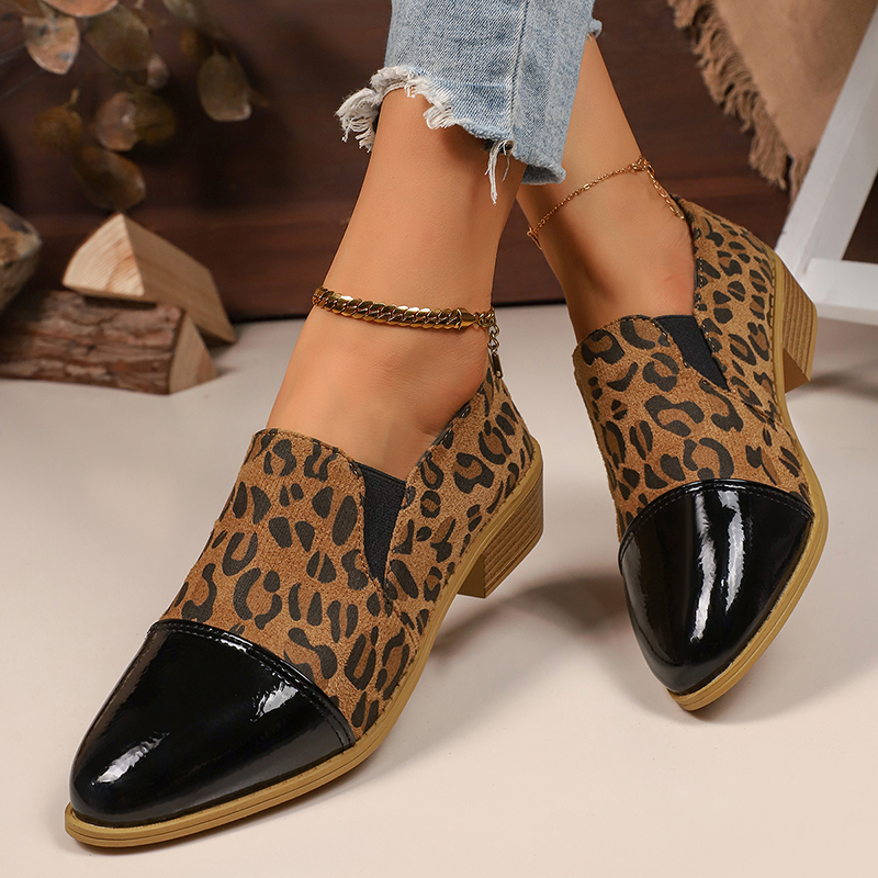 Leopard Printed Women's Low He - Dress Shoe Pointed のレビューと価格