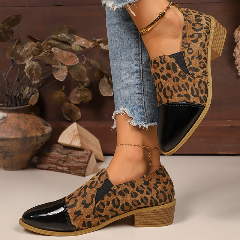 Leopard Printed Women's Low He - Dress Shoe Pointed のレビューと価格